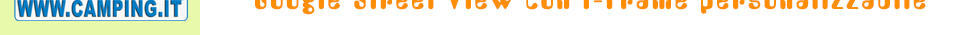 StreetView con Iframe personalizzabile